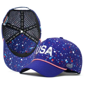 Coaster FitModern Look, Classic Vibe|Usa Collection|UNTUCKit Coaster Splash USA Indigo Paint Splatter