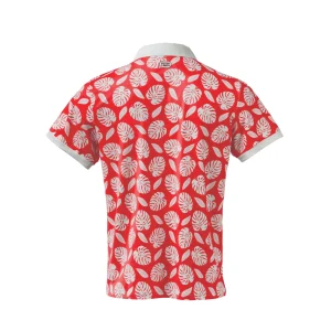 Performance Polos|UNTUCKit Performance Polo Palm Print Coral