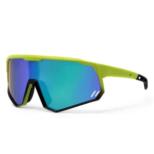 Sunglasses|UNTUCKit Run Shield Full Yellow Frame Multi Blue Lens