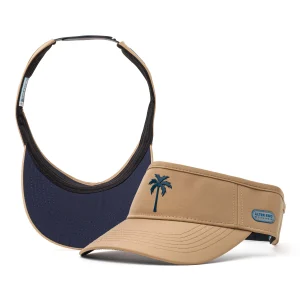 Visor FitReliable Style, Everyday Ease|UNTUCKit Visor Splash Khaki Navy Palm